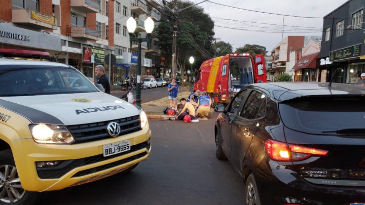 QUATRO PESSOAS FICAM FERIDAS EM ACIDENTES DISTINTOS ENVOLVENDO MOTO