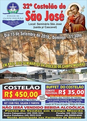 NESTE DOMINGO ACONTECE O 32° COSTELĀO DE SÃO JOSÉ
