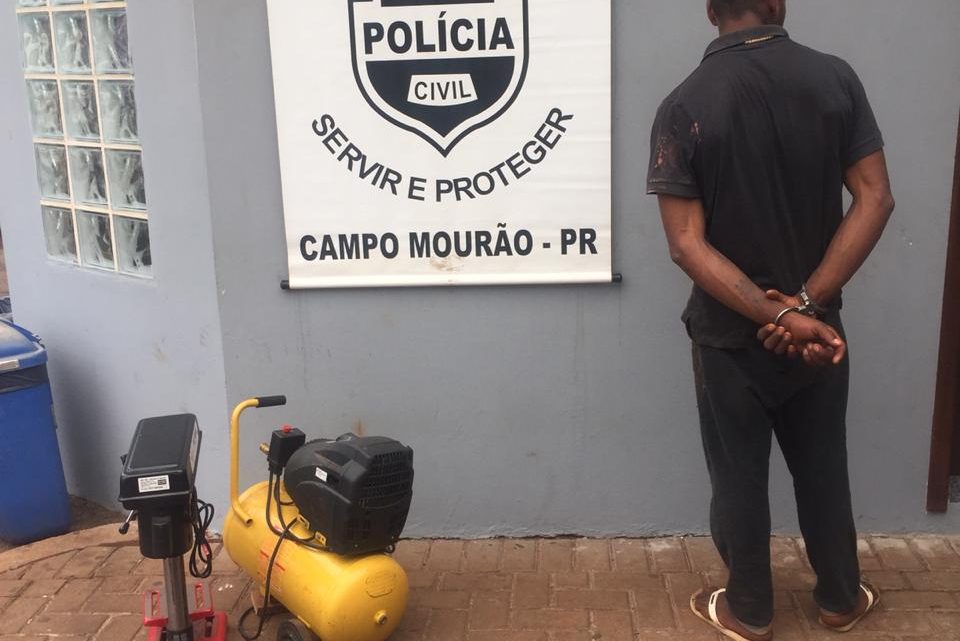 POLICIA MILITAR DE LUIZIANA PRENDE LADRÃO EM FLAGRANTE
