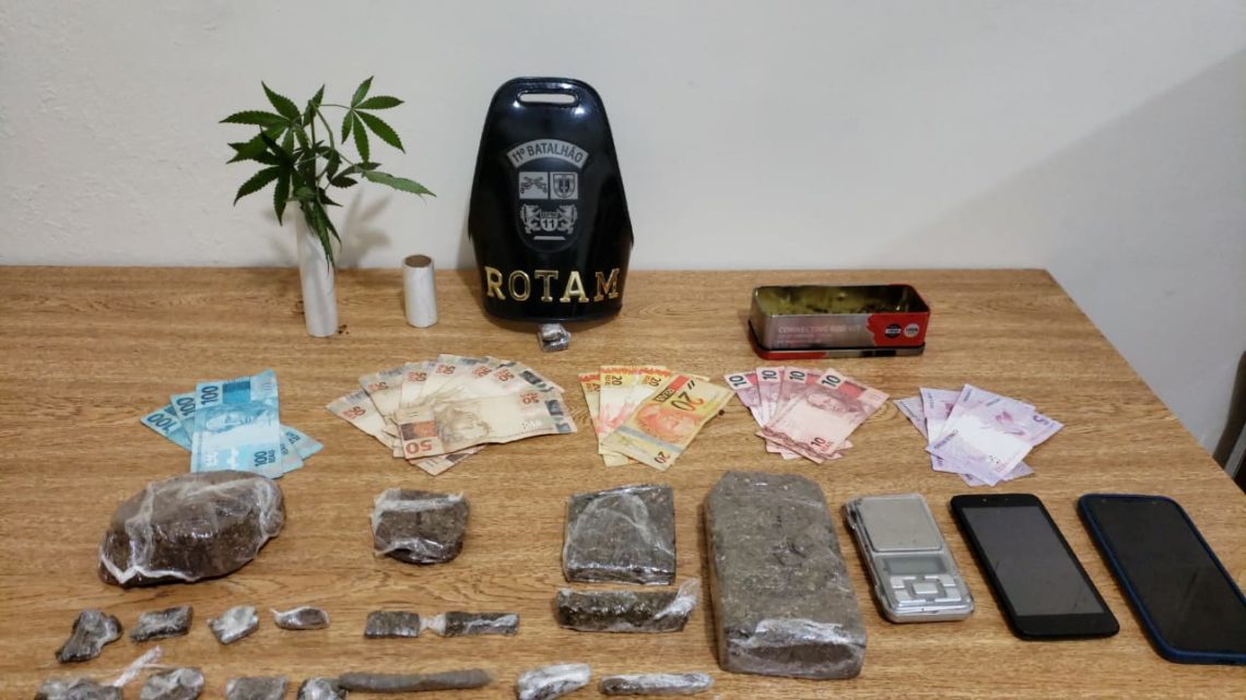 Em Araruna, Rotam prende dois homens por tráfico de drogas