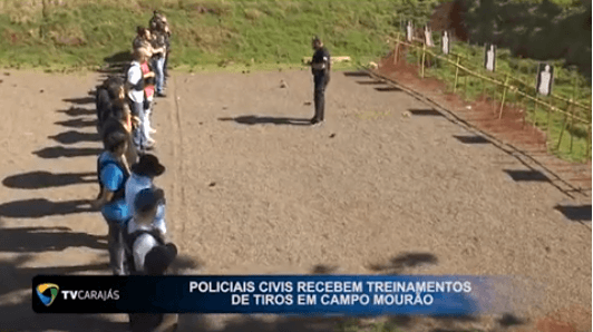 Policiais Civis da 16°SDP participaram de treinamentos de tiros em Campo Mourão