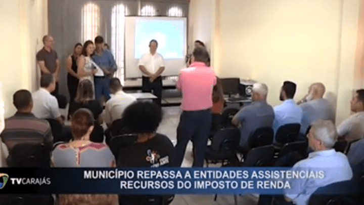 Município de C.Mourão repassa a entidades assistenciais recursos do imposto de renda.