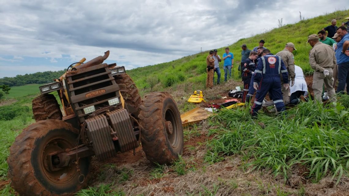 Agricultor morre em acidente com trator na cidade de Peabiru