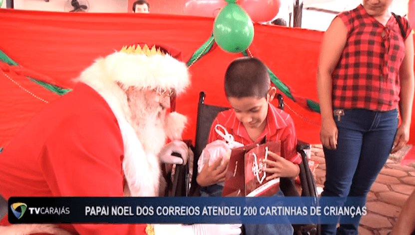 Papai Noel dos CORREIOS atendeu 200 cartinhas de crianças