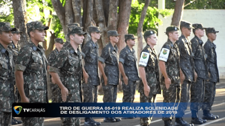 Tiro de Guerra 05-019 realiza solenidade de desligamento dos atiradores de 2019