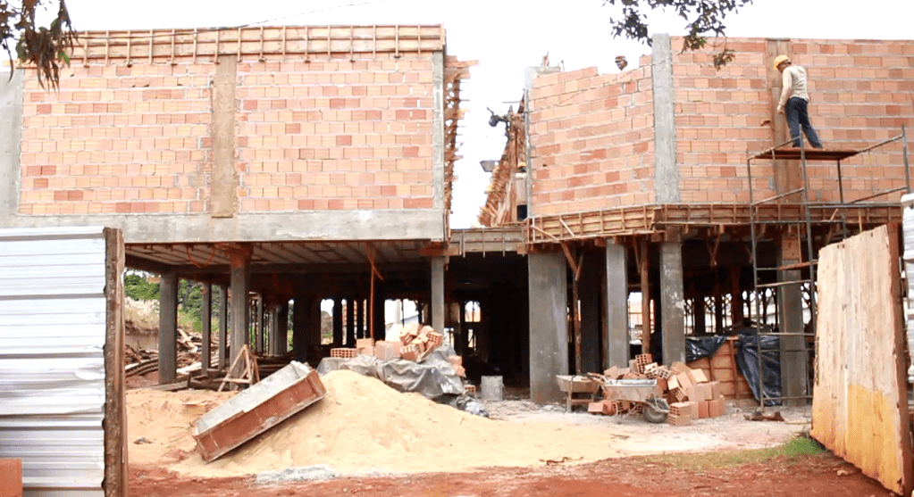 Obras da nova escola Gurilândia estão adiantadas