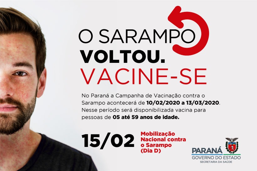 Vacinação contra sarampo começa nesta segunda-feira