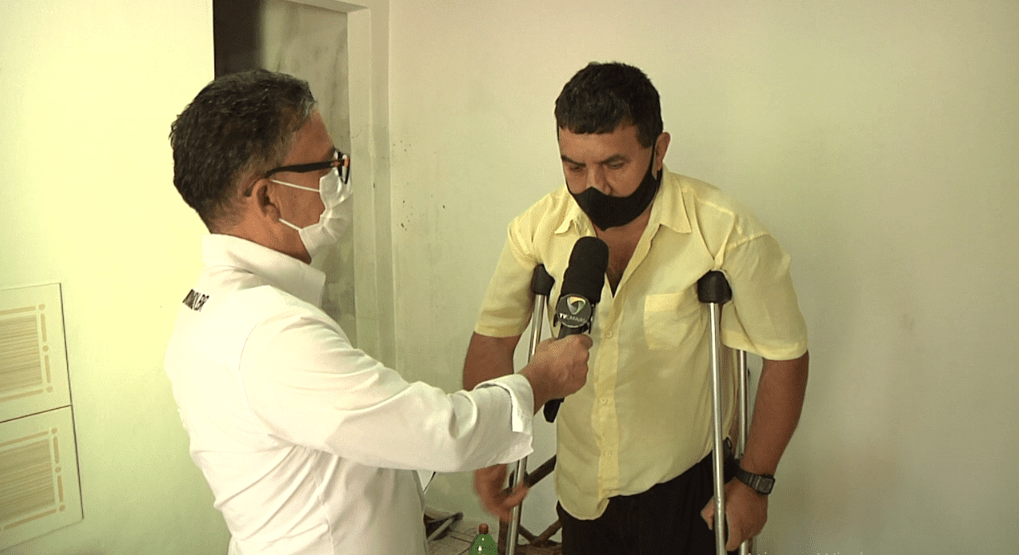 Vítima de acidente de trânsito em Campo Mourão e sem familiares na cidade pede ajuda Vítima de acidente de trânsito em Campo Mourão e sem familiares na cidade pede ajuda