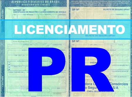 Licenciamento veicular no Estado do Paraná iniciará pagamento em 01 de agosto