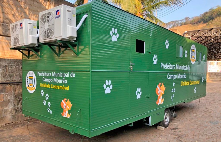 Prefeitura de Campo Mourão adquiri hospital veterinário móvel para castração de animais