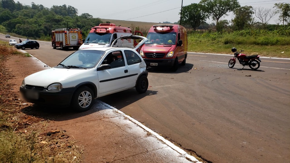 Jovem fica gravemente ferido em acidente na BR – 487 a famosa estrada boiadeira em Campo Mourão