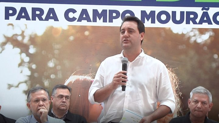 Governador Ratinho Júnior visita Campo Mourão e anuncia vários recursos