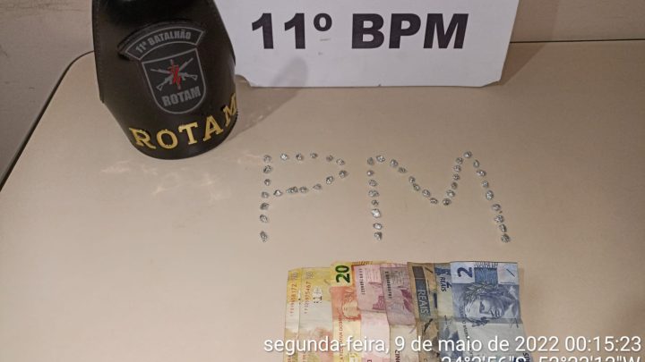 Mulher é presa com 48 pedras de crack em Campo Mourão