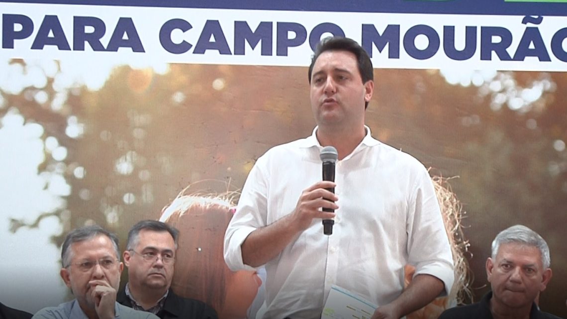 Governador Ratinho Junior visita Campo Mourão e anuncia vários recursos