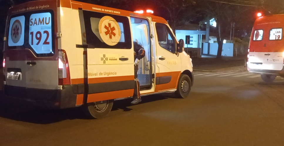 Acidente deixa duas pessoas feridas na área central de Campo Mourão