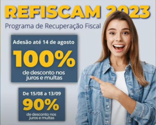 Contribuintes inadimplentes podem aderir ao Refiscam até o dia 14 de agosto