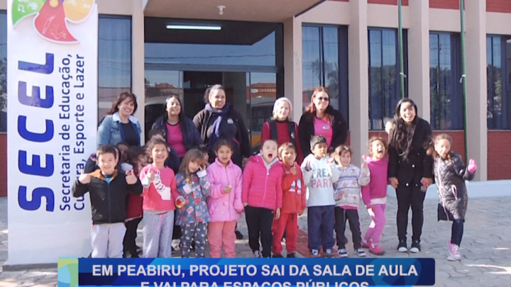 EM PEABIRU, PROJETO SAI DA SALA DE AULA E VAI PARA ESPAÇOS PÚBLICOS