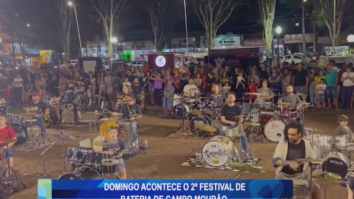 DOMINGO ACONTECEU O 2º FESTIVAL DE BATERIA DE CAMPO MOURÃO