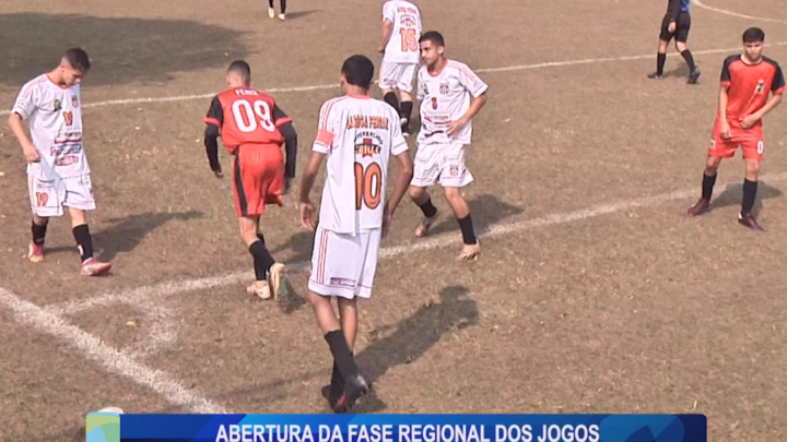 ABERTURA DA FASE REGIONAL DOS JOGOS ESCOLARES BOM DE BOLA