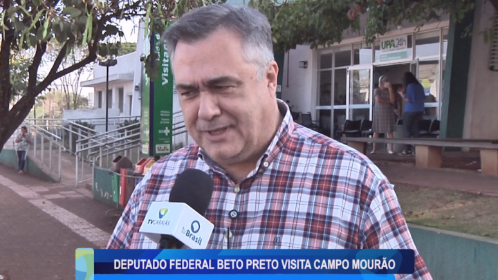 DEPUTADO FEDERAL BETO PRETO VISITA CAMPO MOURÃO