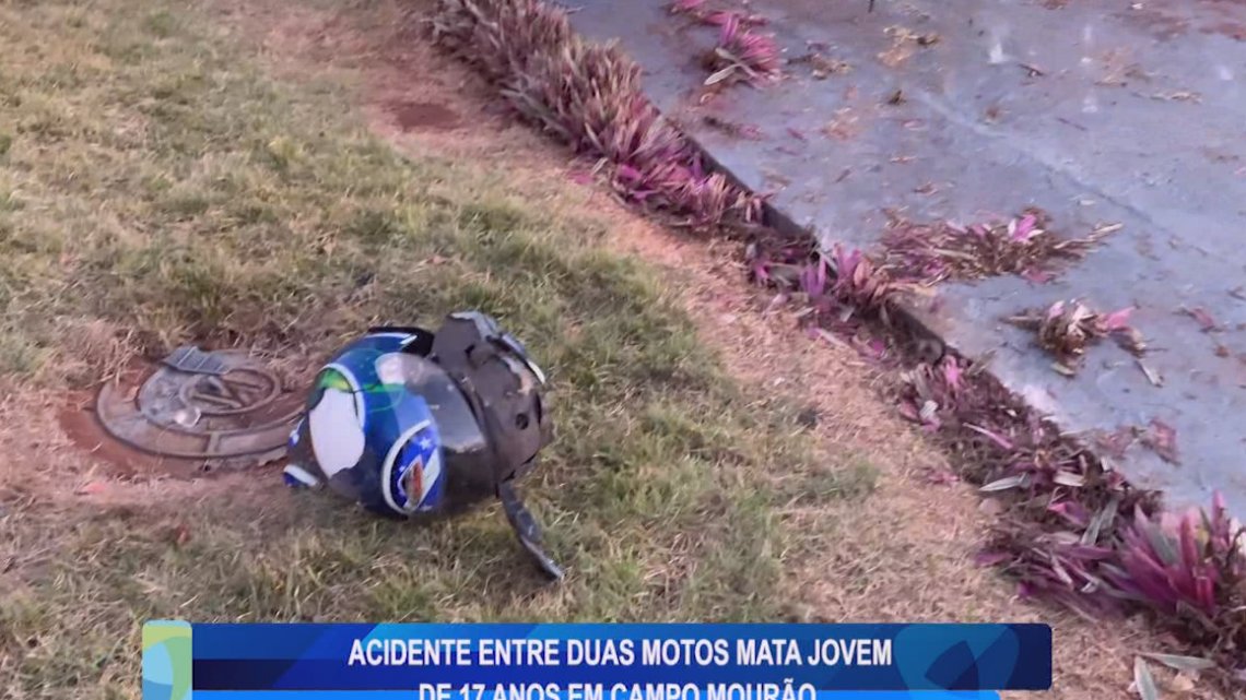 ACIDENTE ENTRE DUAS MOTOS MATA JOVEM DE 17 ANOS EM CAMPO MOURÃO