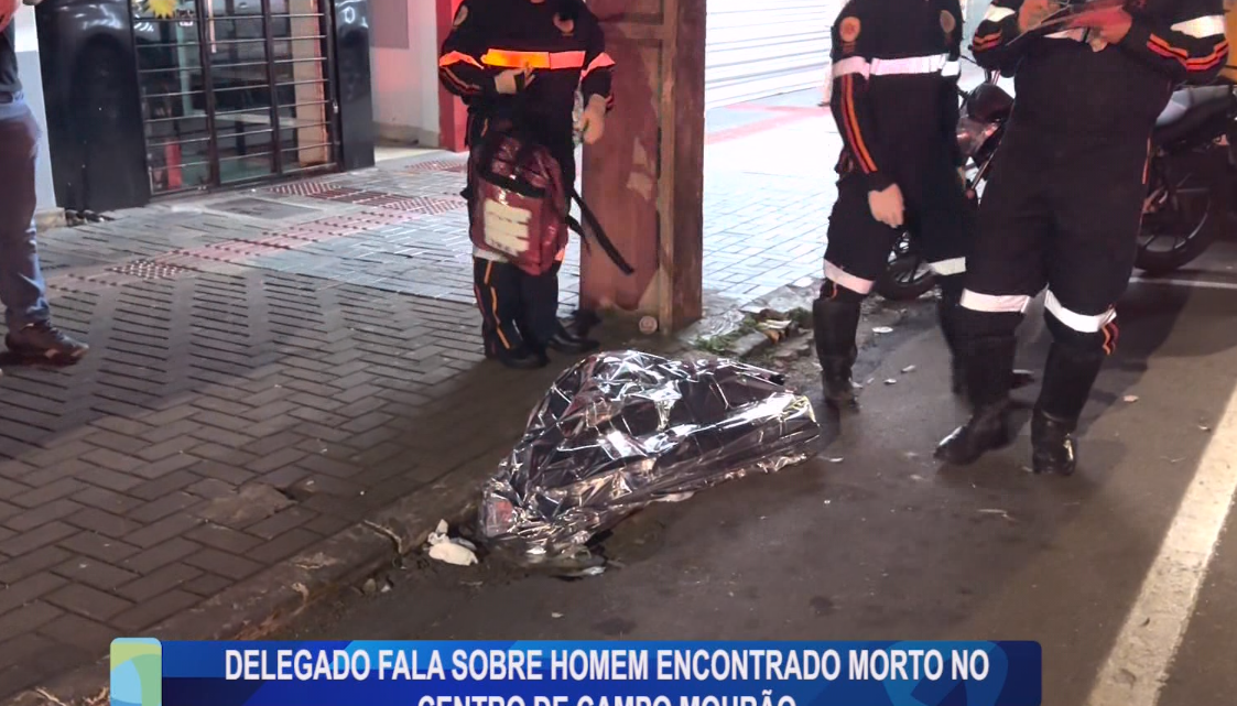 DELEGADO FALA SOBRE HOMEM ENCONTRADO MORTO NO CENTRO DE CAMPO MOURÃO