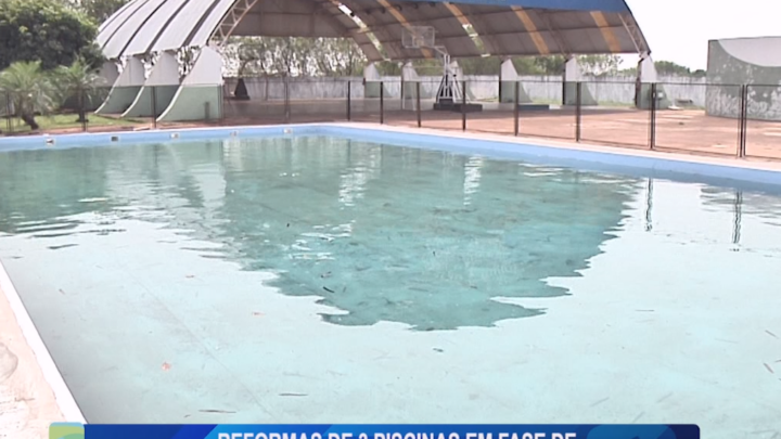 REFORMA DE 3 PISCINAS EM FASE DE CONCLUSÃO EM CAMPO MOURÃO