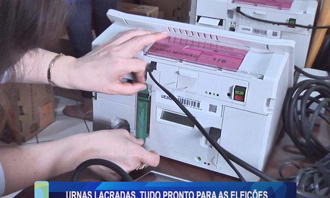 URNAS LACRADAS, TUDO PRONTO PARA AS ELEIÇÕES