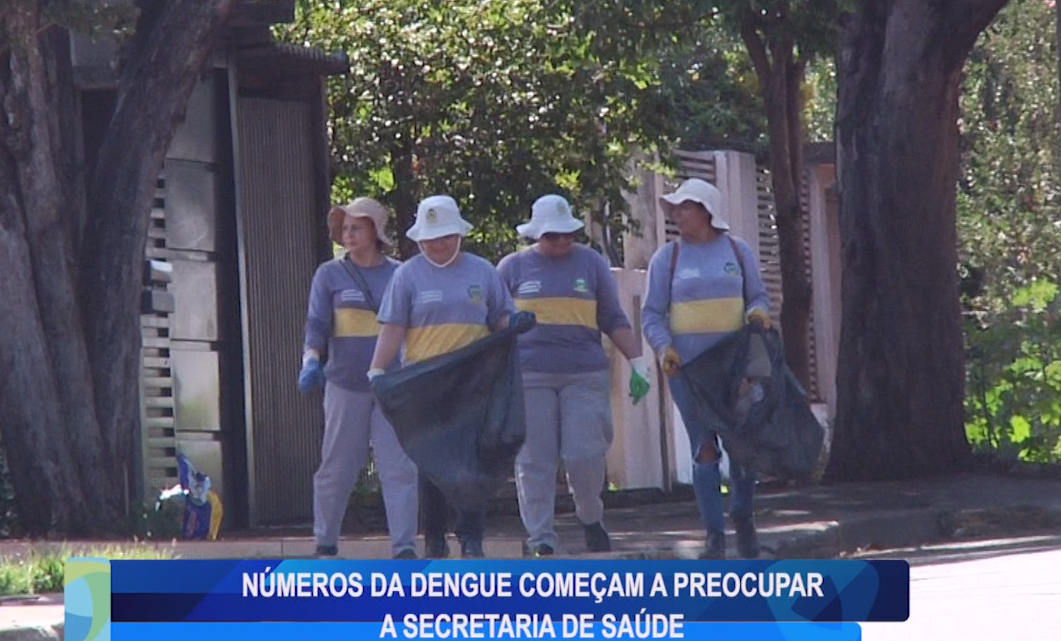 NÚMEROS DA DENGUE COMEÇAM A PREOCUPAR A SECRETARIA DE SAÚDE