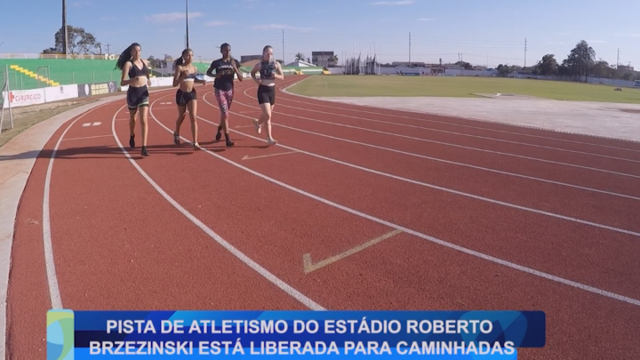 PISTA DE ATLETISMO DO ESTÁDIO ROBERTO BRZEZINSKI ESTÁ LIBERADA PARA CAMINHADAS