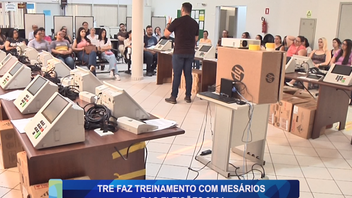 TRE FAZ TREINAMENTO COM MESÁRIOS DAS ELEIÇÕES 2024