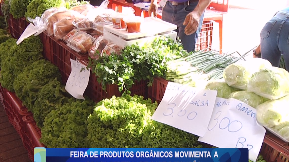 FEIRA DE PRODUTOS ORGÂNICOS MOVIMENTA A PRAÇA CENTRAL DE CAMPO MOURÃO