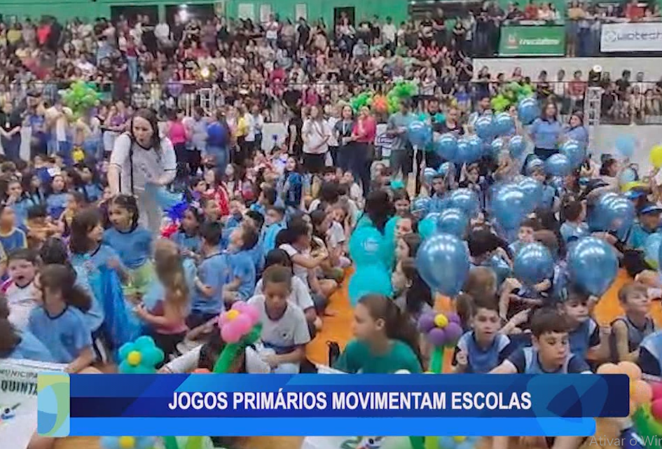 JOGOS PRIMÁRIOS MOVIMENTAM ESCOLAS