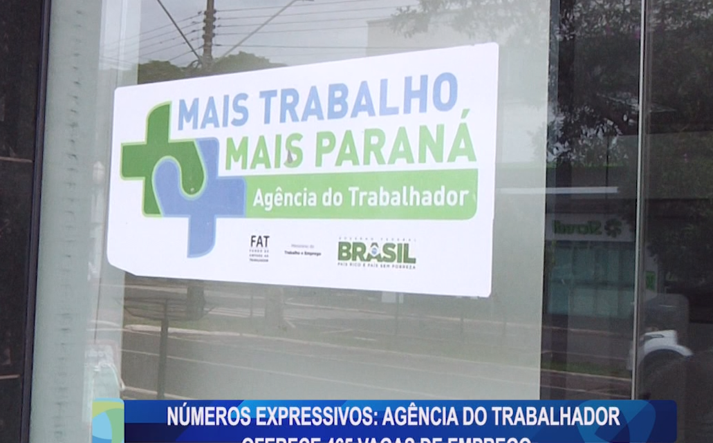 NÚMEROS EXPRESSIVOS: AGÊNCIA DO TRABALHADOR OFERECE 465 VAGAS DE EMPREGO