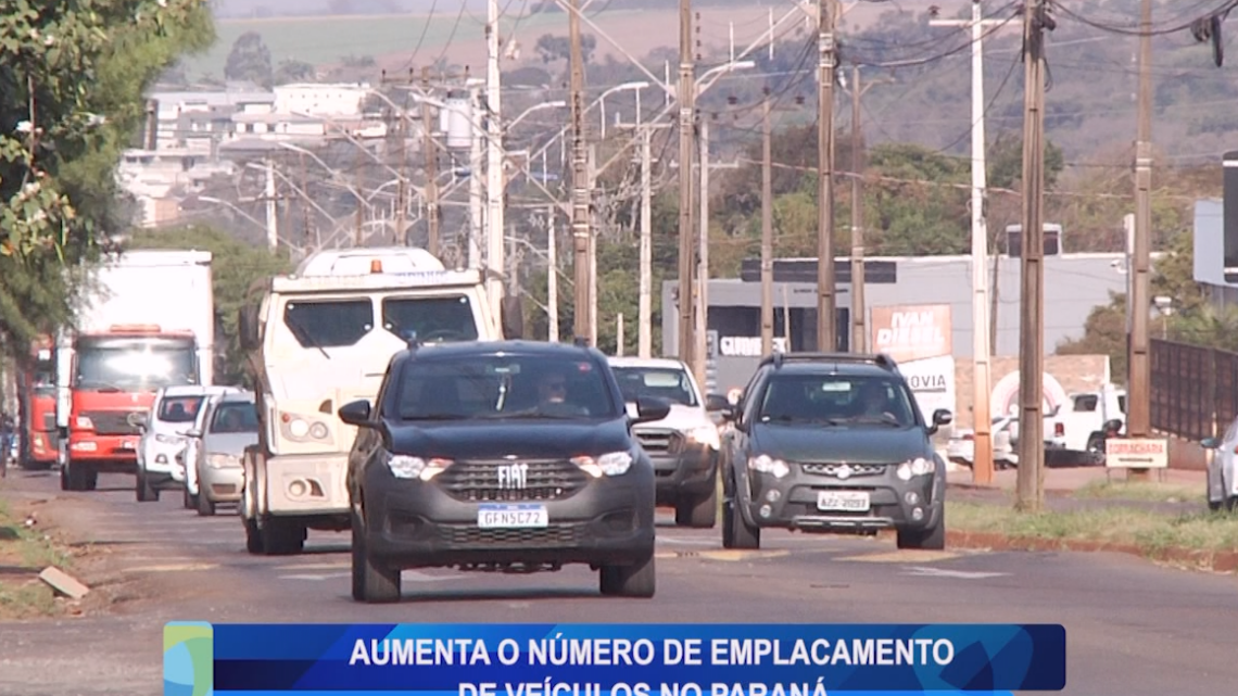 AUMENTA O NÚMERO DE EMPLACAMENTO DE VEÍCULOS NO PARANÁ