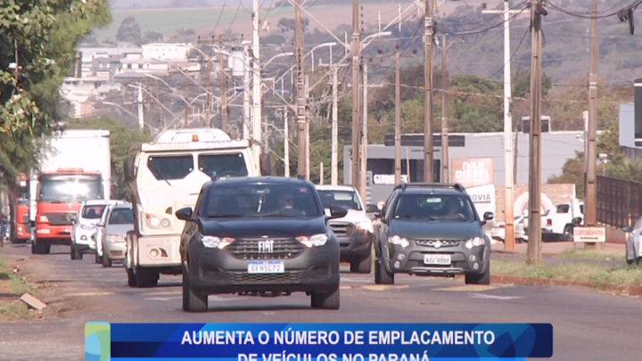 AUMENTA O NÚMERO DE EMPLACAMENTO DE VEÍCULOS NO PARANÁ