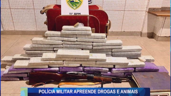 POLÍCIA MILITAR APREENDE DROGAS E ANIMAIS SILVESTRES NA VILA GUARUJÁ