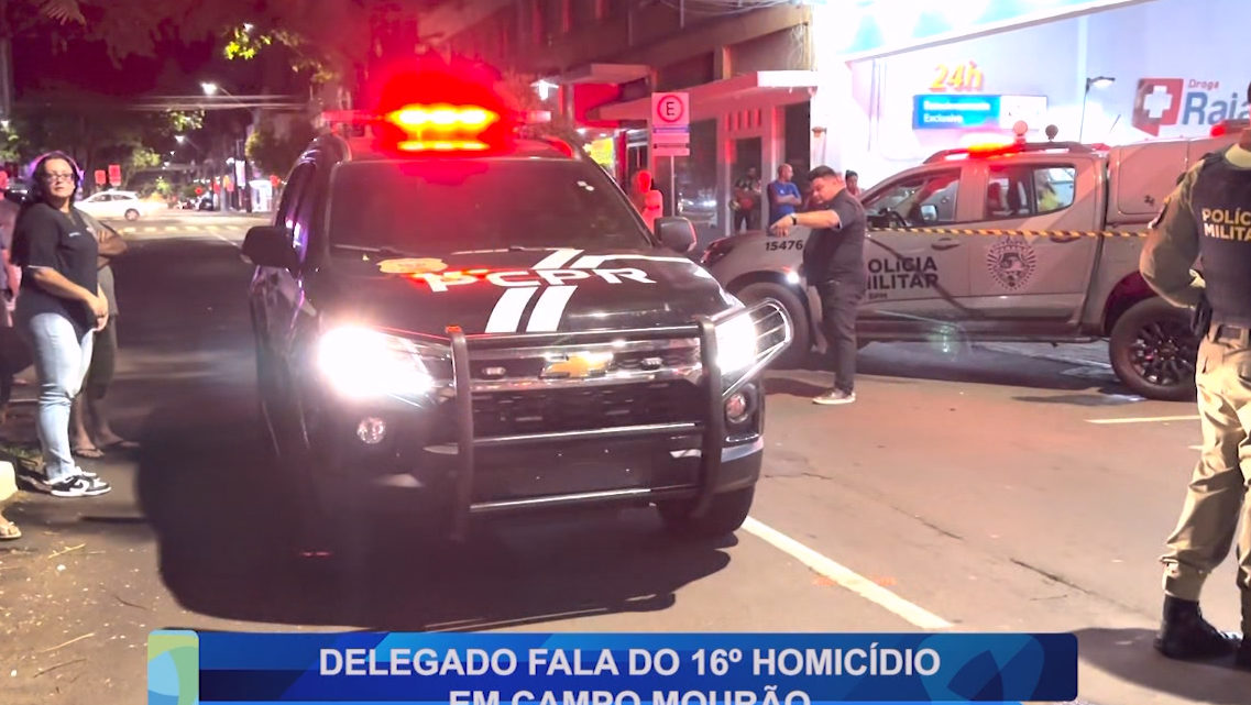 DELEGADO FALA DO 16º HOMICÍDIO EM CAMPO MOURÃO