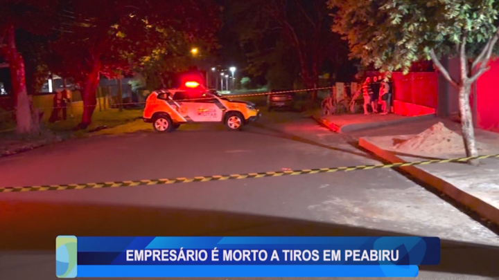 EMPRESÁRIO É MORTO A TIROS EM PEABIRU