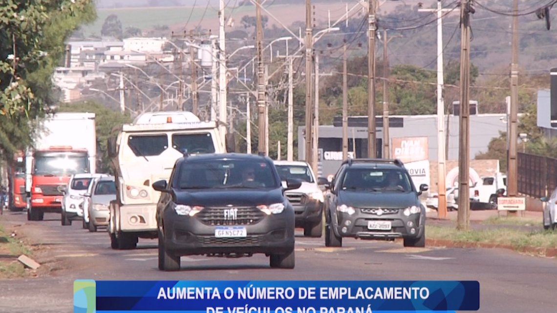 AUMENTA O NÚMERO DE EMPLACAMENTO DE VEÍCULOS NO PARANÁ