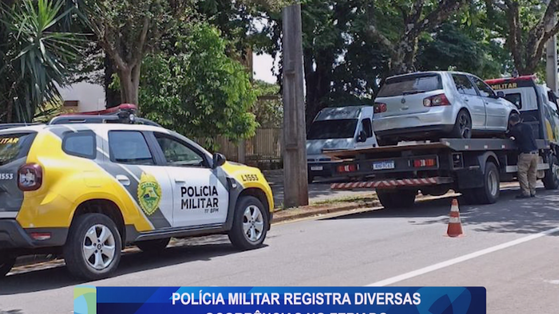 POLICIA MILITAR REGISTRA DIVERSAS OCORRÊNCIAS NO FERIADO