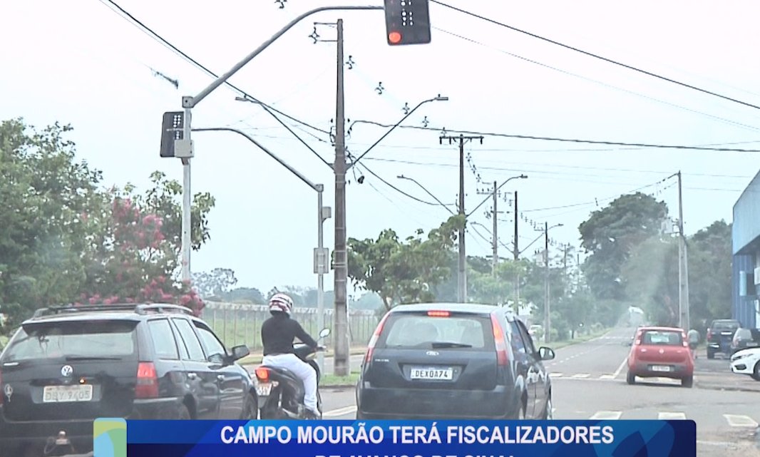 CAMPO MOURÃO TERÁ FISCALIZADORES DE AVANÇO DE SINAL