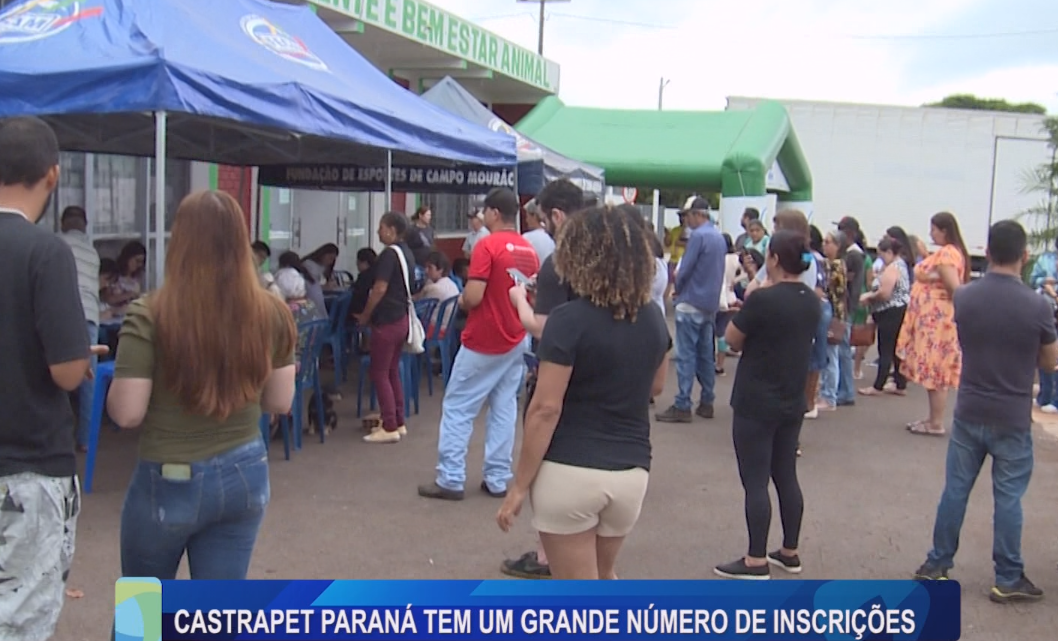 CASTRAPET PARANÁ TEM UM GRANDE NÚMERO DE INSCRIÇÕES