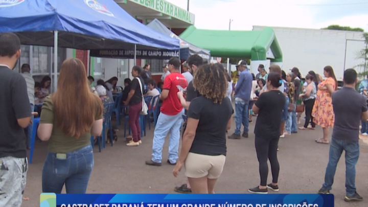 CASTRAPET PARANÁ TEM UM GRANDE NÚMERO DE INSCRIÇÕES