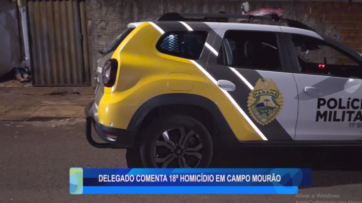 DELEGADO COMENTA 18º HOMICÍDIO EM CAMPO MOURÃO