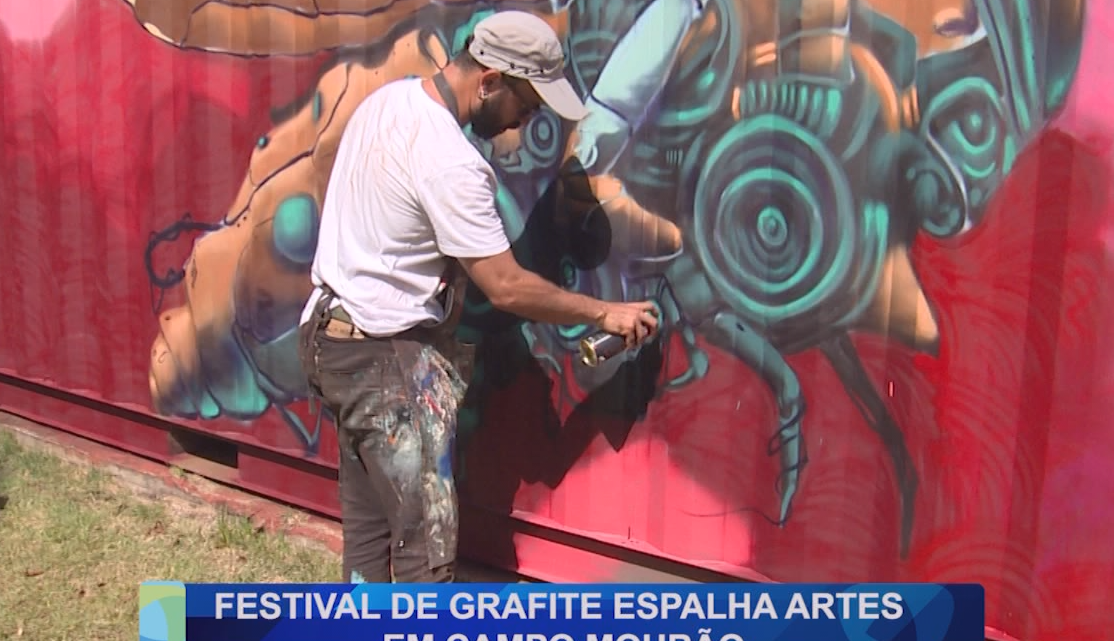 FESTIVAL DE GRAFITE ESPALHA ARTES EM CAMPO MOURÃO