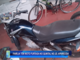 FAMÍLIA TEM MOTO FURTADA DO QUINTAL NO JD. APARECIDA