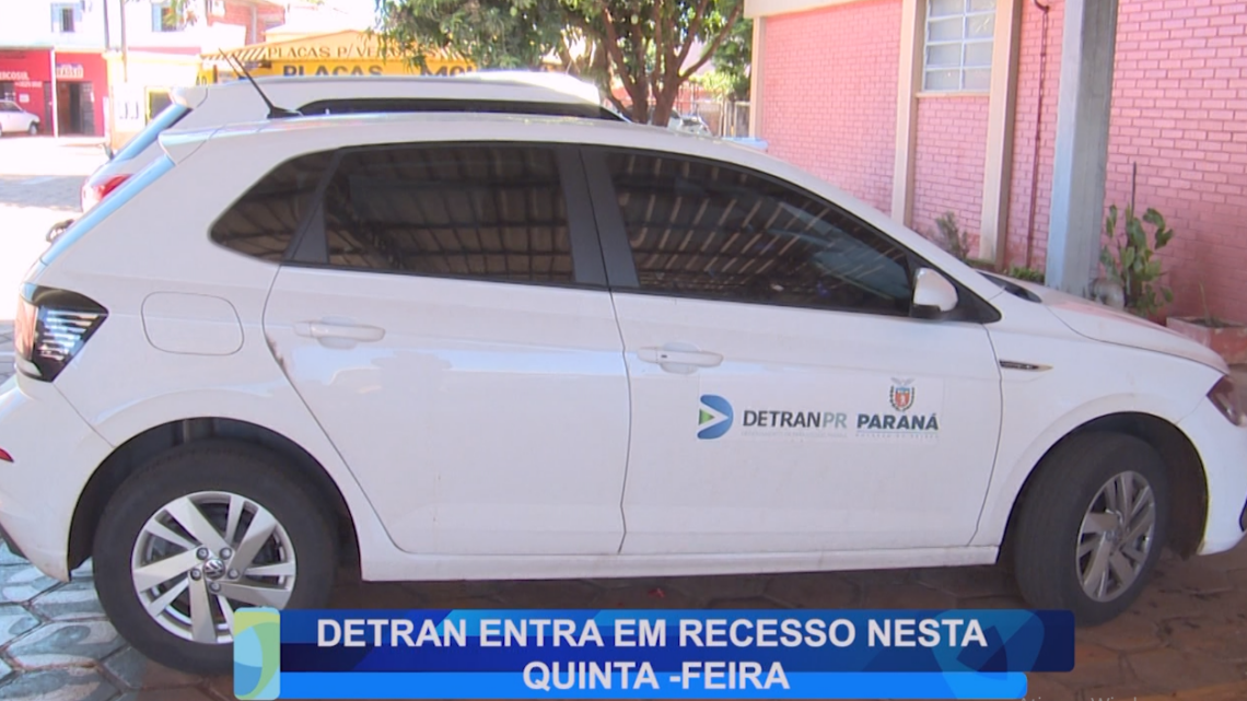 DETRAN ENTRA EM RECESSO NESTA QUINTA-FEIRA