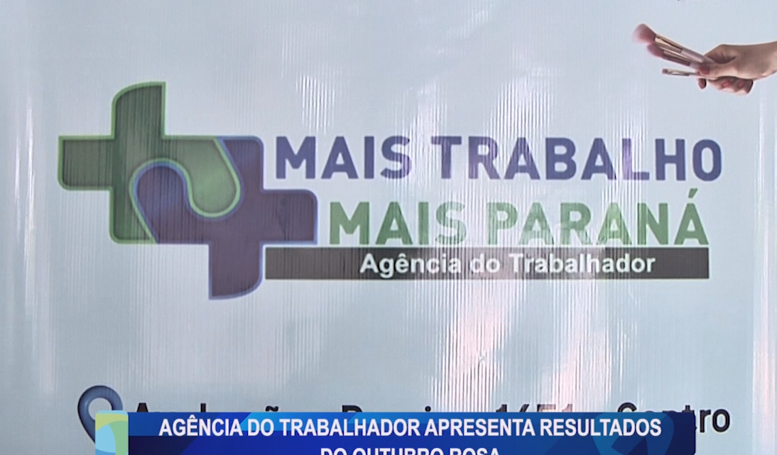 AGÊNCIA DO TRABALHADOR APRESENTA RESULTADOS DO OUTUBRO ROSA