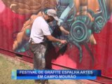 FESTIVAL DE GRAFITE ESPALHA ARTES EM CAMPO MOURÃO